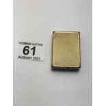 St DuPont gold plated lighter 1.5" tall No: 8G3851