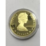 Solid gold $100 National Park Canadian coin, 16.95 grams total weight in original packaging and with