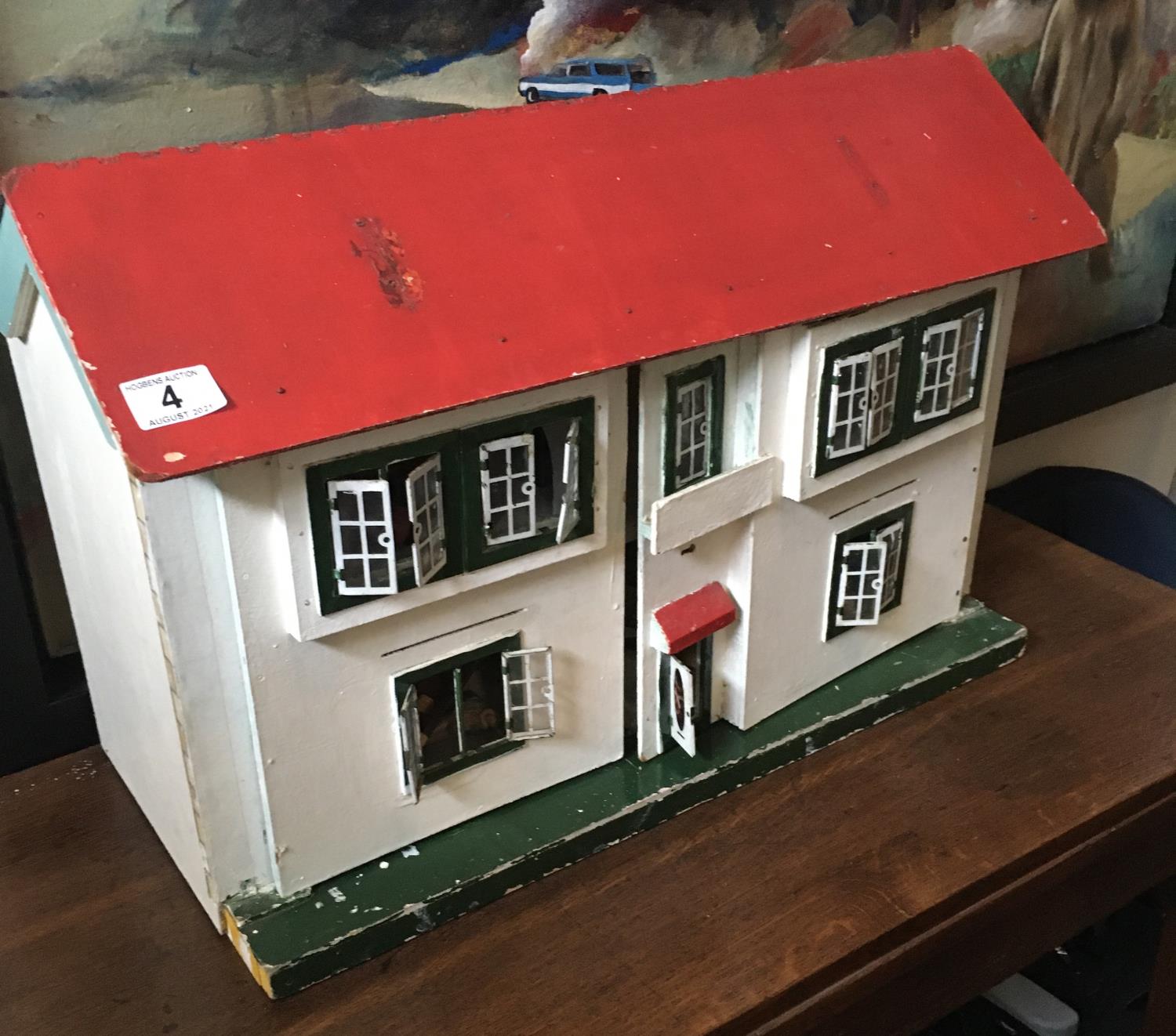 Vintage Dolls House with contents