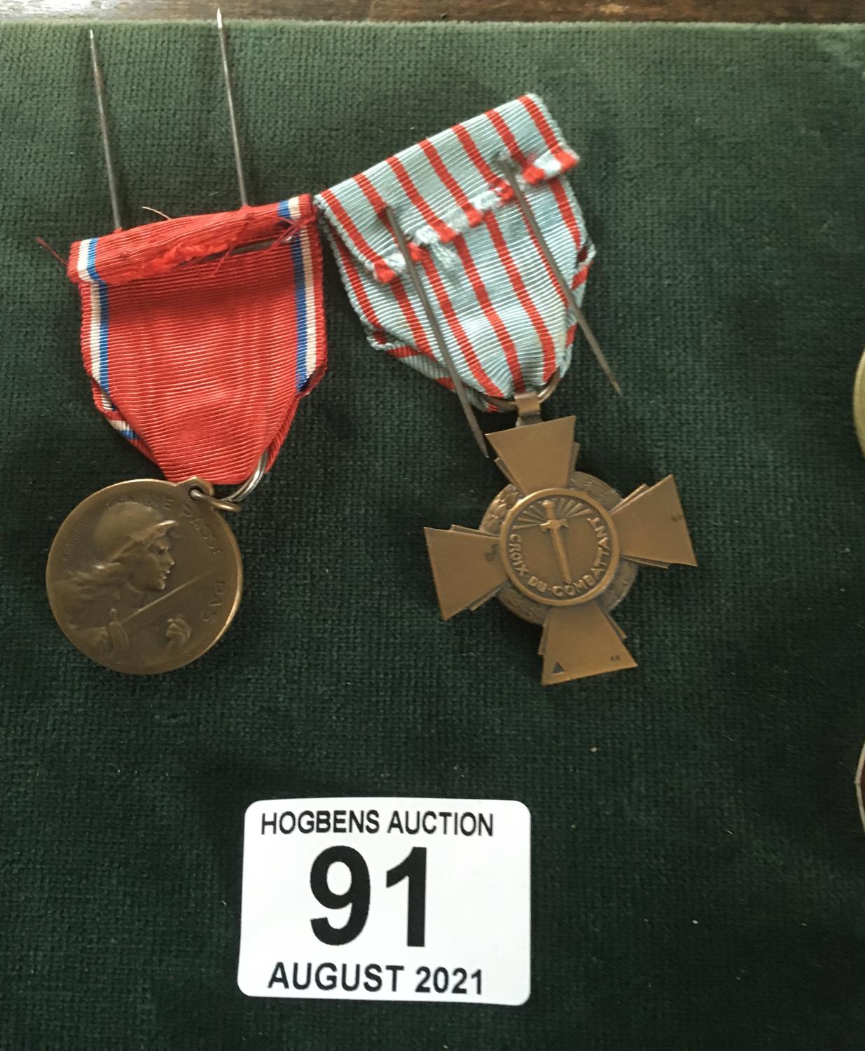 2 x French medals - Image 2 of 2