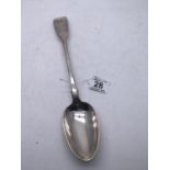 English silver serving spoon 161 grams Hallmarked London 1826 William Chavner 45