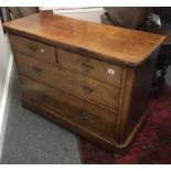 19th Century chest of 2 short and 2 graduating long drawers