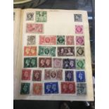 World Wide stamp album stamp collection early British and other countries includes 5 shilling red,