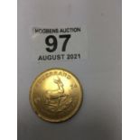 1oz gold coin Krugerrand, 1974 mint condition