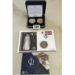 4 x £5 collectors coins, in original packaging,