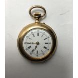 Small Ladies Fob watch in gold plated body, watch movement needs attention, and a similar period