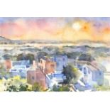 Paul HOARE (British b. 1952) Indian Sunset, Watercolour, Signed lower right, 9.5" x 13" (24cm x
