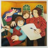 Beryl COOK (British 1926-2008) 'The Art Class', Colour Print, Signed in pencil with blindstamp,