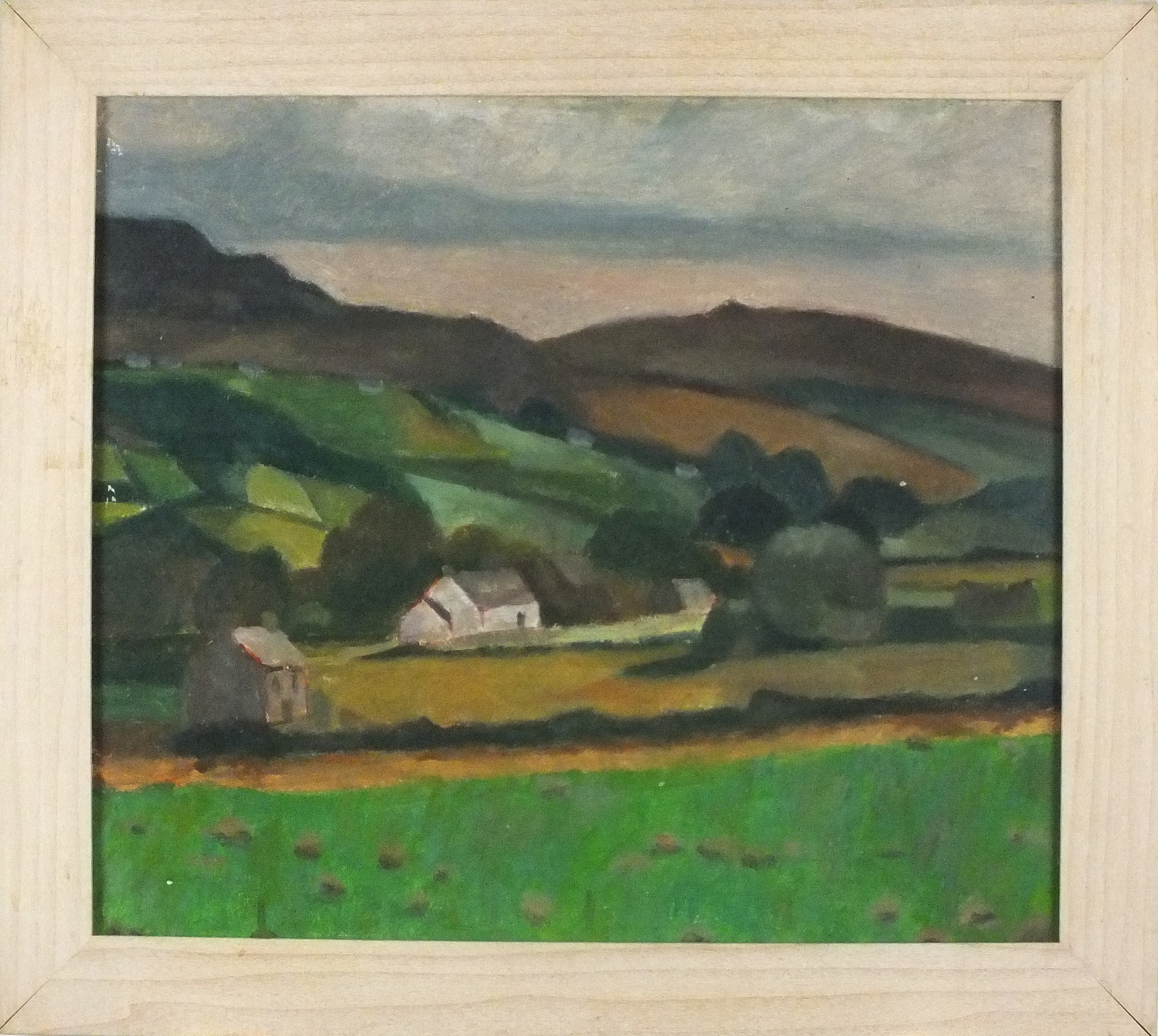 Horas KENNEDY (British 1917-1997) Cottage - Donegal, Oil on board, Signed verso by artist's - Image 2 of 2