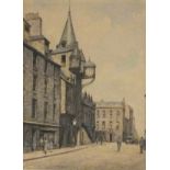 E H SHEPHERD Royal Mile - Edinburgh, Watercolour, Signed lower left, 14.25" x 9.75" (36cm x 25cm)