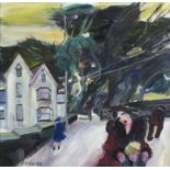 Gill WATKISS (British b. 1938) The Way Home, Oil on board, Signed lower left, signed and titled