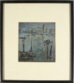 Victor MATHIAS (19th/20th Century) Lagoon Venice, Oil on card, Signed lower left, signed and dated - Image 3 of 4