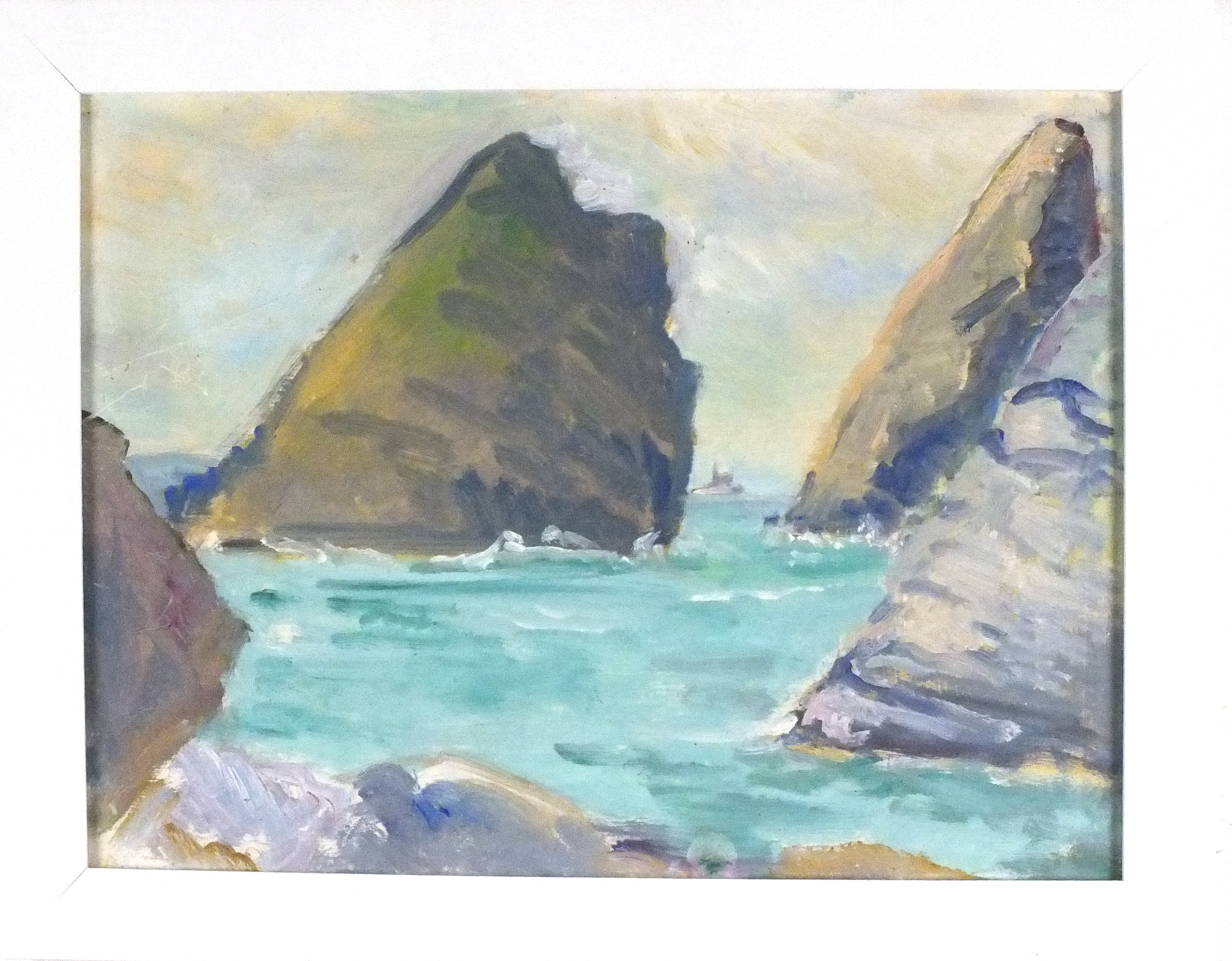 Elizabeth Lamorna KERR (British 1905-1990) Kynance Cove, Oil on canvas board, Signed by artist's - Image 4 of 4