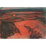 Ian LAURIE (British b. 1933) Beach Glow, Coloured etching, Signed and numbered 11/25 in pencil lower