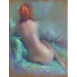 E BERTRALL (20th Century) Nude Study, Pastel, Signed lower left, 24.25" x 18.5" (62cm x 47cm)