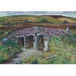 Inez Estella HOYTON (British 1903-1983) Tregarrick Bridge - Mid-Cornwall, Watercolour, Signed