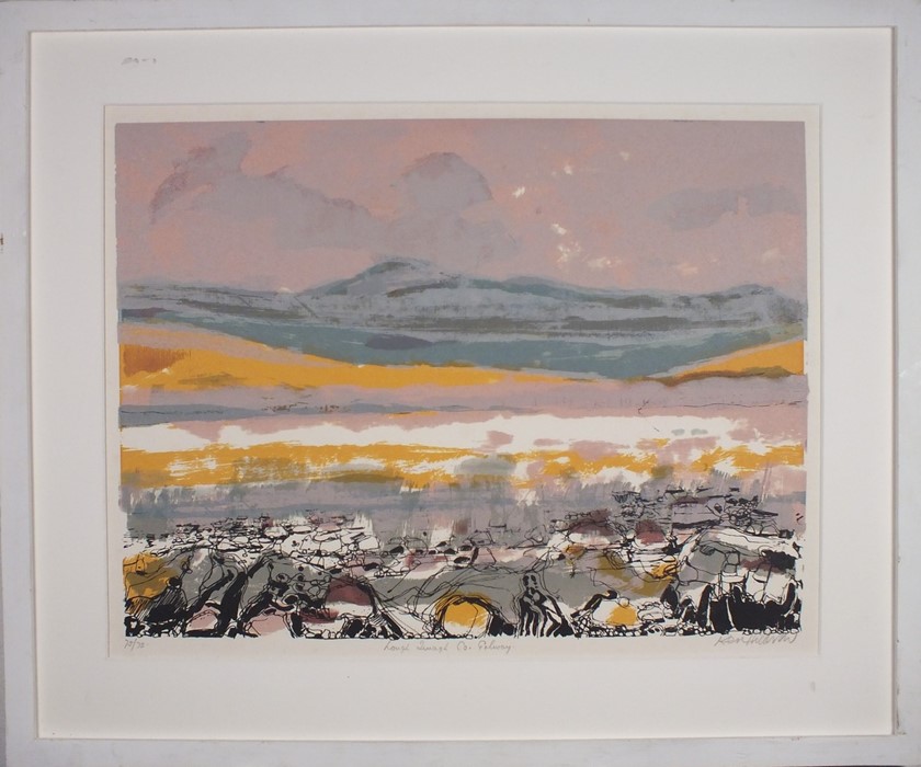 Ken HILDREW (British b. 1934) Lough Inagh Co. Galway, Colour engraving, Signed, titled and - Image 2 of 3