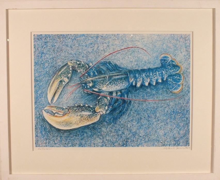 Robert JONES (British b. 1943) Lobster, Coloured print, Signed, titled and dated 1989 in pencil - Image 2 of 3