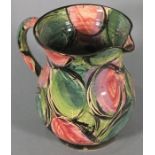 Mary Rose YOUNG (British b. 1958) Floral decorated jug, base incised and dated 1989, 6.5" (17cm)