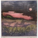 Ian LAURIE (British b. 1933) Marsh Glow Marazion, Etching, Signed and numbered 17/25, titled