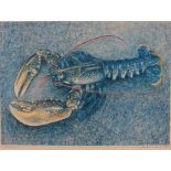 Robert JONES (British b. 1943) Lobster, Coloured print, Signed, titled and dated 1989 in pencil
