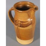 Owen THORPE (British 20th/21st Century) stoneware jug glazed with wheat decoration, impressed mark