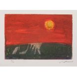 Ian LAURIE (British b. 1933) Warm Horizon, Colour etching, Signed lower right and numbered 12/50,