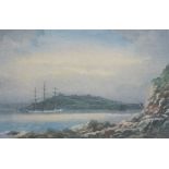 After Claude ROWBOTHAM Entrance to Falmouth Harbour, Lithograph (re-published by John Maggs),
