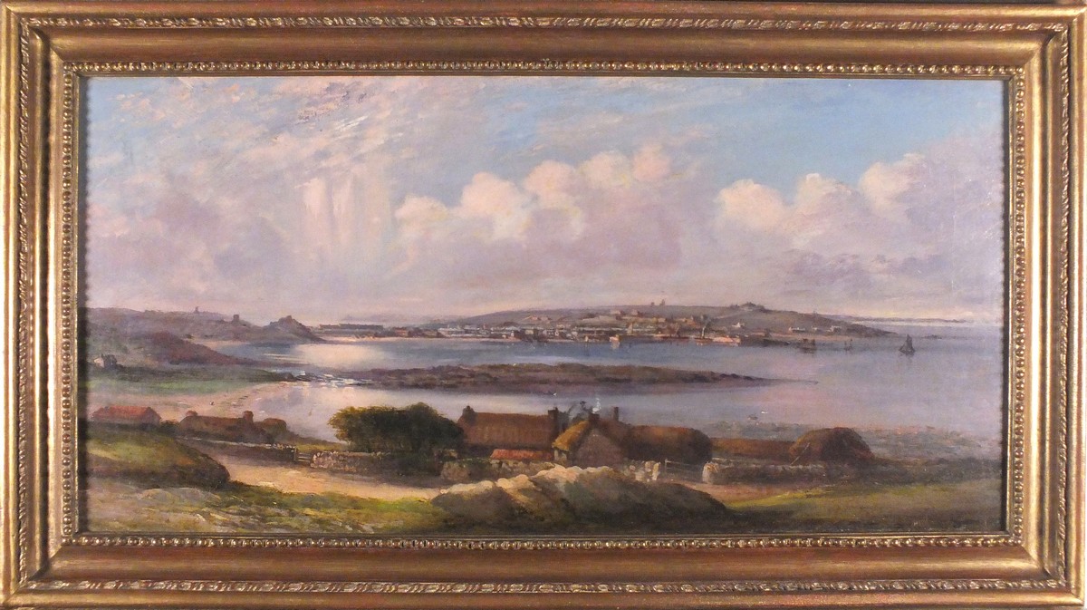 British School (early 20th Century) Hugh Town - St Mary's Isle of Scilly, Oil on canvas, 11.5" x - Image 2 of 3