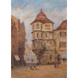 George Garden COLVILE (British 1887-1970) Old Houses - Frankfurt on the Main, Watercolour, Signed