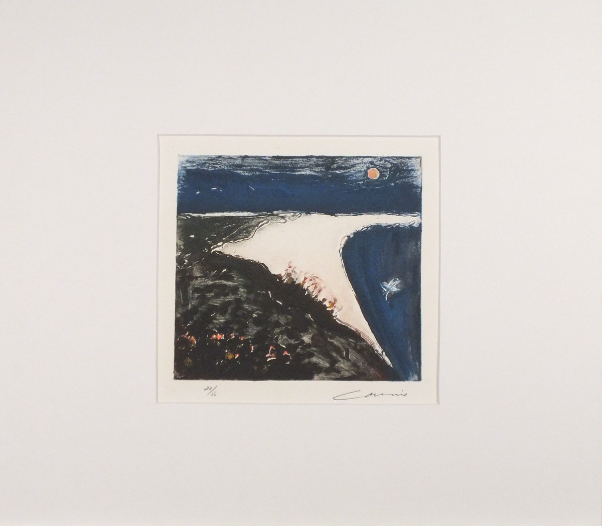 Ian LAURIE (British b. 1933) Scilly Gull, Colour etching, Signed lower right and numbered 28/50, - Image 2 of 2