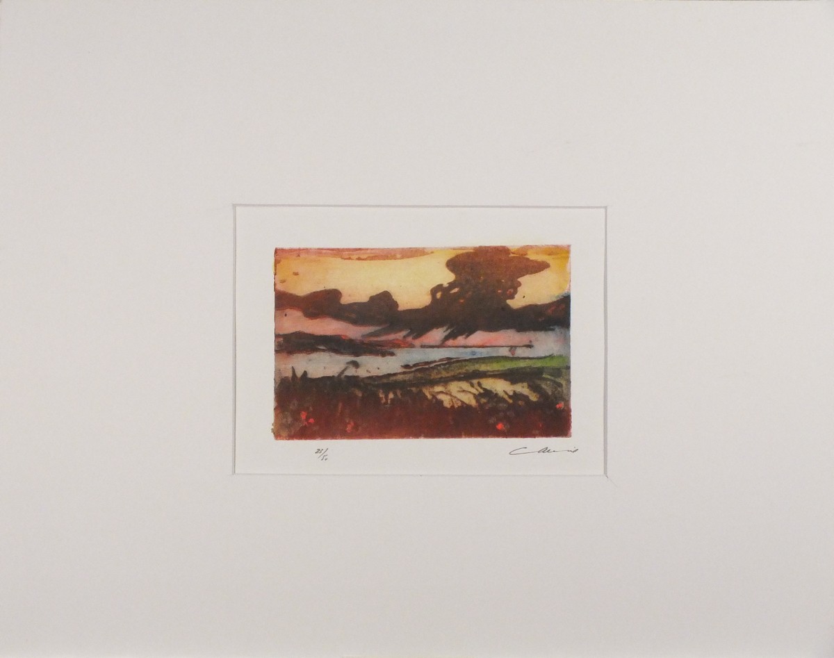 Ian LAURIE (British b. 1933) Cornish Clouds, Colour etching, Signed lower right and numbered 23/ - Image 2 of 2