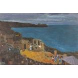 Tim TREAGUST (British b. 1952) Evening Performance, The Minack Theatre, Acrylic, titled and signed