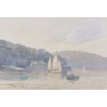 Mark GIBBONS (British b. 1949) Sailing from Salcombe, Watercolour, Signed land titled lower left, (