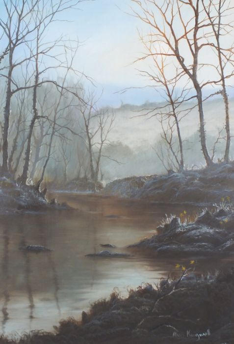 Alan KINGWELL (British b. 1955) Frosty Dawn, Oil on board, Signed and indistinctly dated (possibly'