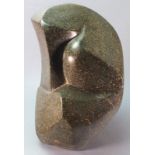 Theresa GILDER (British b. 1935) Mother & Child, Polyhant stone, Signed to base, 13.25" (34cm) high