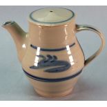 Harry DAVIS British (1910-1986) & May DAVIS (British 1914-1998) Stoneware coffee pot, with cobalt