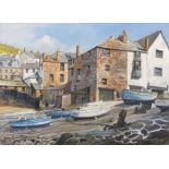 Frank McNICHOL (British 20th/ 21st Century) Summer Morning Port Isaac, Gouache, Signed and dated '09