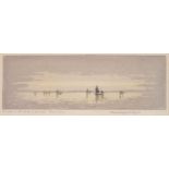 Claude Hamilton ROWBOTHAM (British 1864-1949) Sunrise on the Fishing Grounds - Carbis Bay, Etching