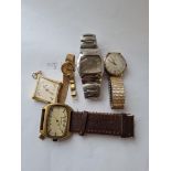 Five assorted wrist watches including one by ELGIN