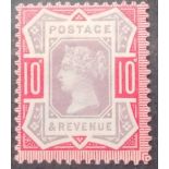 GB 1887 Queen Victoria 10d - lt h mint