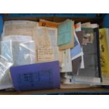 EPHEMERA a box of ephemera relating to books, bookselling & publishing, incl. old booksellers