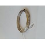 A silver-chased top hallmarked bangle