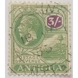 ANTIGUA - SG79/1922 3sh Script. Very fine used. Cat £100