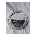 A GOOD DRESSING TABLE MIRROR OF ADAM DESIGN WITH CIRCULAR MIRROR 15" HIGH - B'ham 1913 by H.M.