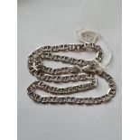 A silver necklace - 37gms