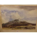 B. Critchely - S.W.A - Hound Tor - 18 x 28 - signed & inscribed on label