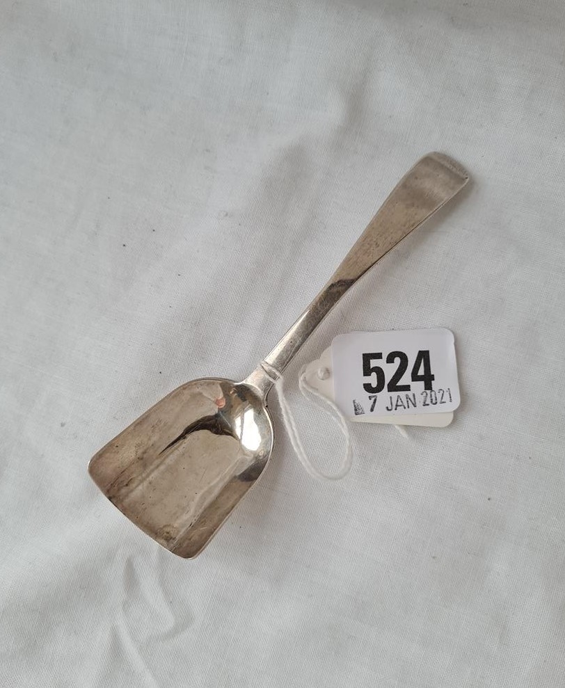 A Victorian sugar scoop with plain OEP pattern - London 1847 by CL