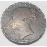 Farthing 1844 RARE Date