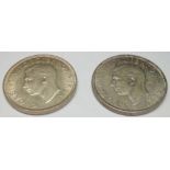 Two florins 1942, 1943 - A uncirculated